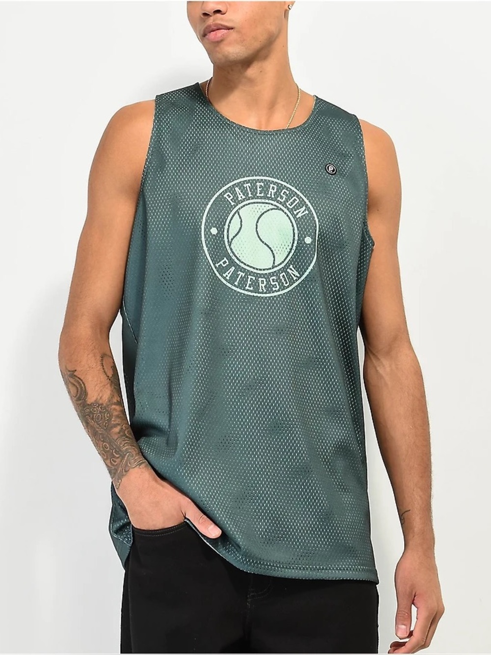 Paterson Challenger Green Reversible Basketball Jersey